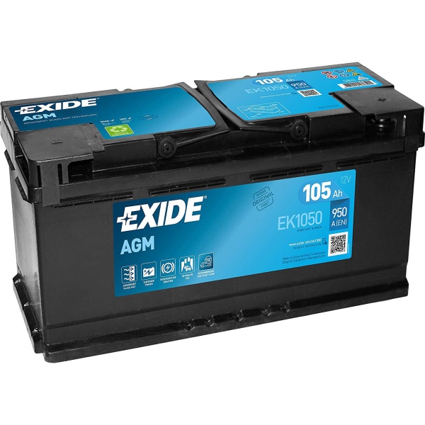 Baterie Exide Agm Start-Stop 105Ah 950A 12V EK1050